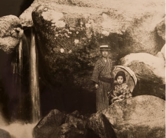 昭和３年頃 湯の山温泉を訪れた観光客